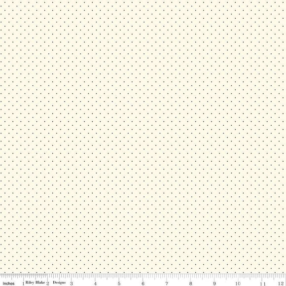 Riley Blake Designs American Jane Pindots C840-Ivory