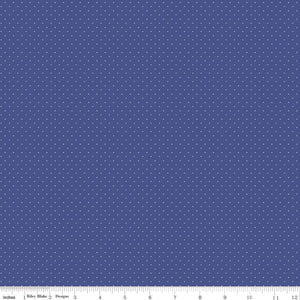 Riley Blake Designs American Jane Pindots C840-Marine