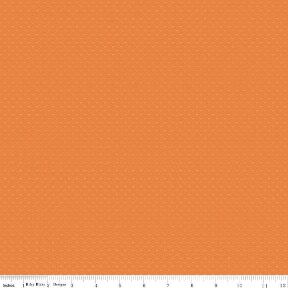 Riley Blake Designs American Jane Pindots C840-Orange