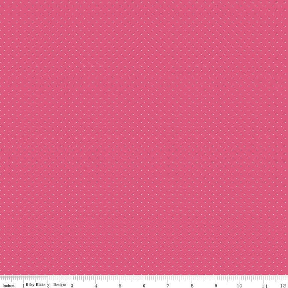 Riley Blake Designs American Jane Pindots C840-Raspberry