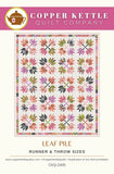 Leaf Pile Pattern by Copper Kettle Quilt Company runner and throw sizes CKQ 2405