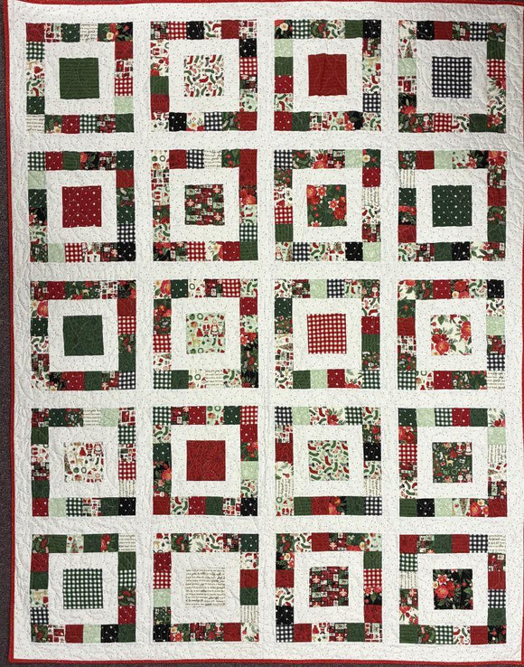 Charming Christmas Quilt Kit finished size 58.5