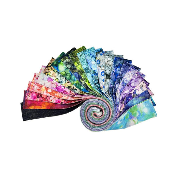 Clothworks Alcohol Inks II Strip Roll 40 pieces 2.5