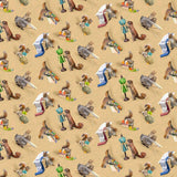 Clothworks The Secret Life of Squirrels IV  Digital Squirrels Caramel Y4898-65