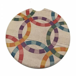 Double Wedding Ringl Car Coaster from Graphic Impressions CAR4