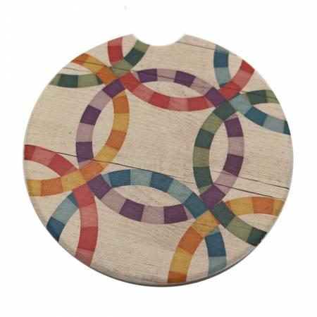 Double Wedding Ringl Car Coaster from Graphic Impressions CAR4