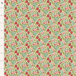 Tilda Fabrics Wallflower Janice Green   TIL100613