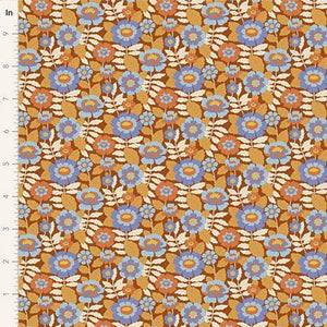 Tilda Fabrics Wallflower Beverly Caramel   TIL100612