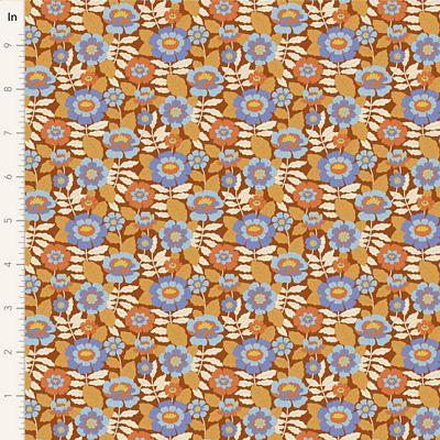 Tilda Fabrics Wallflower Beverly Caramel   TIL100612