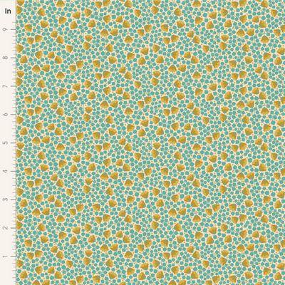 Tilda Fabrics Bellflower Teal  TIL110126