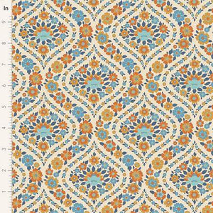 Tilda Fabrics Wallflower Biance Blue   TIL100619