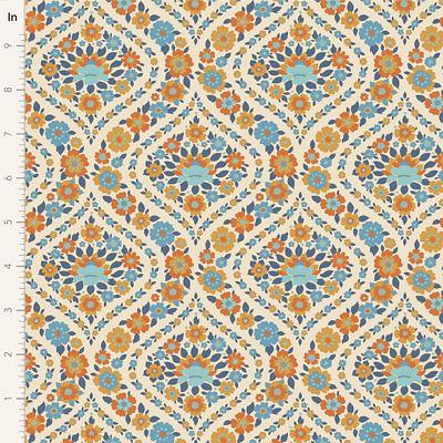 Tilda Fabrics Wallflower Biance Blue   TIL100619