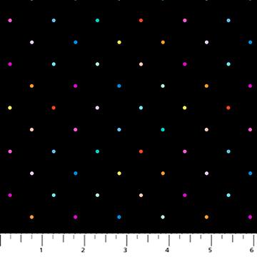 FIGO Fabrics Dusk Black Multi    92041-99