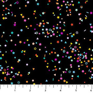 FIGO Fabrics Dusk Black Multi    92042-99