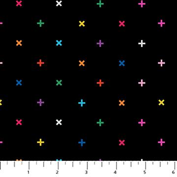 FIGO Fabrics Dusk Black Multi    92044-99