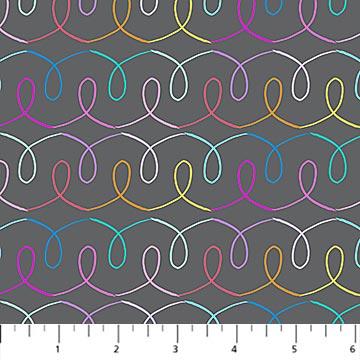 Figo Fabrics Dewfall Gray Multi 92094-95