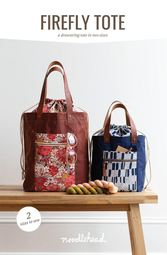 Firefly Tote Pattern with 2 size options by Noodlehead