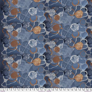 Free Spirit Fabric Golden Touch Outer Orbit Platinum PWSS027.PLATINUM