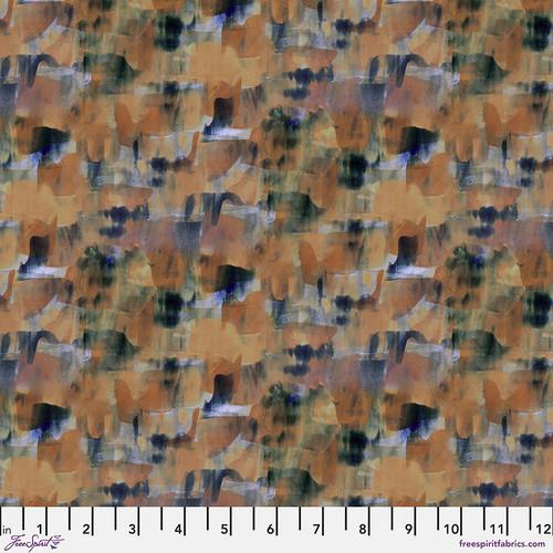Free Spirit Fabric Golden Touch  Summer Rust  Golden  PWSS036.GOLDEN