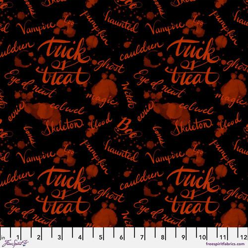 Free Spirit Fabrics Costumes and Cobwebs  INk Blot  PWRH124.BLACK