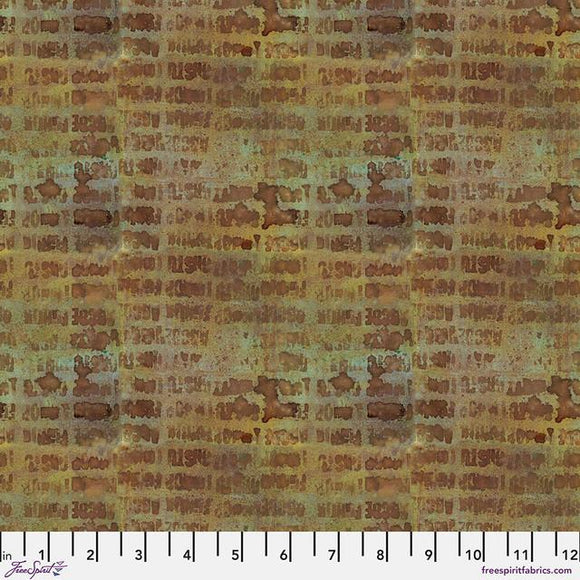 Free Spirit Fabrics On Your Mark Alphabet City  Rust  PWSE036.RUST
