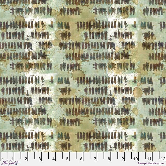Free Spirit Fabrics On Your Mark Finish Line Sage  PWSE032.SAGE