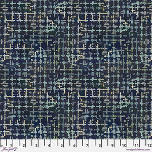Free Spirit Fabrics On Your Mark Maze  Indigo  PWSE043.INDIGO