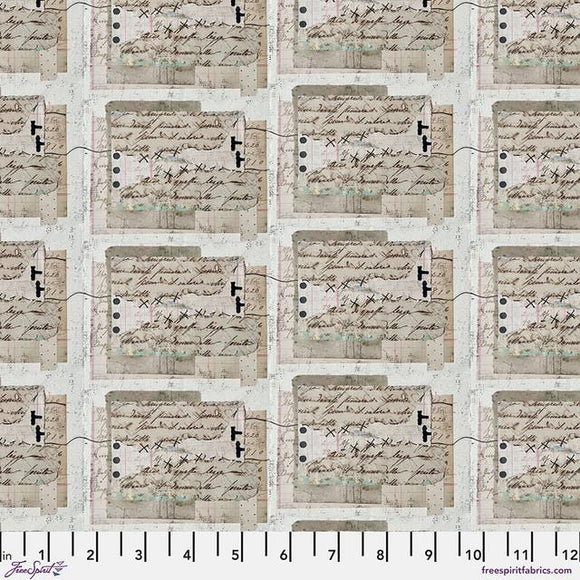 Free Spirit Fabrics On Your Mark Script Paper  PWSE042.PAPER