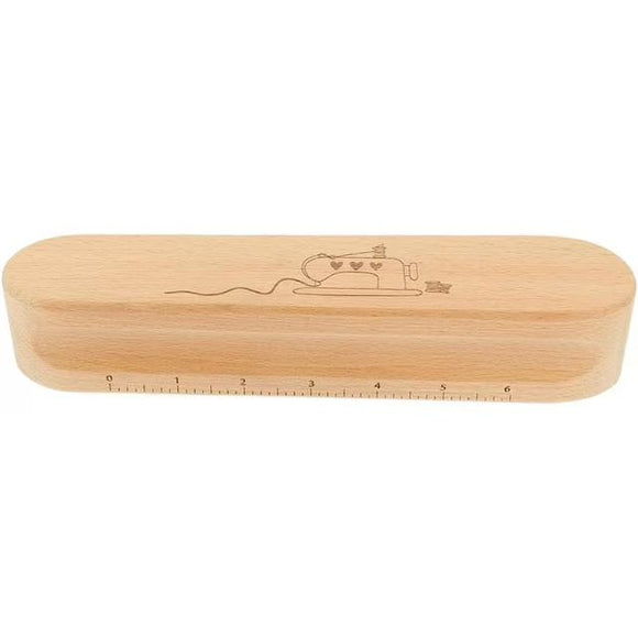 Hardwood Tailor’s Clapper with 6-Inch Scale for Sewing & Quilting