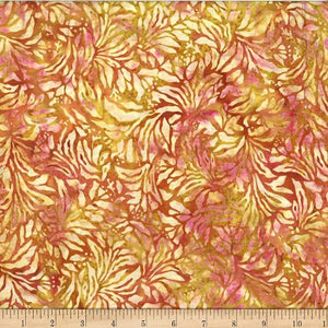 Hoffman Fabrics Bali Batik Floral Stems H-GG Blossom V2557-448