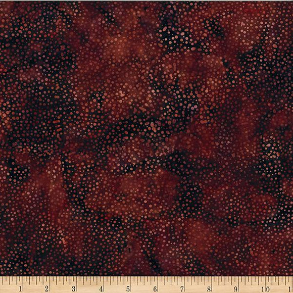 Hoffman Fabrics Bali Batiks Chops Dots Lava 885-347