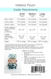 Holland Pouch Pattern by Center Street Quilts 3 sizes Cen 102