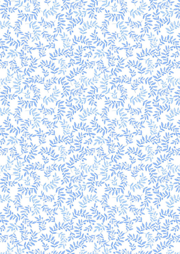 Lewis & Irene Chalki Soft Blue Olive Branch A804.1