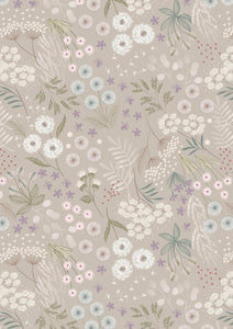 Lewis & Irene Natural Meadow Flowers  108" wide W6
