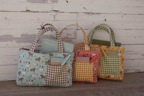 Lucky Tote Bag Pattern finished size 9.5x6.5x2