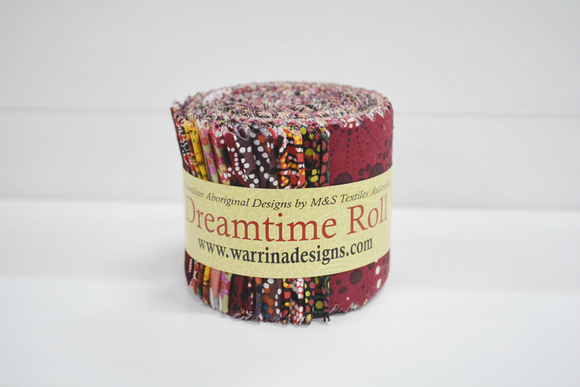 M&S Textiles Australia Dreamtime Rolls 20 strips each measuring 2.5x44