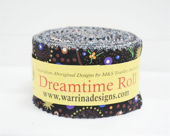 M&S Textiles Australia Dreamtime Rolls 40 strips measuring 2.5x44