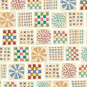 Michael Miller Fabrics Sew Pretty Button Jars Cream DDC12159-CREM-D