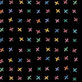 Michael Miller Fabrics Sew Pretty Cross Stitch Black DDC12152-BLAC-D
