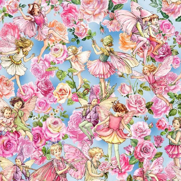 Michael Miller Fabrics Spring Songs Flower Fairies Garden Songs All Over  Slate DDC12249-SLAT-D