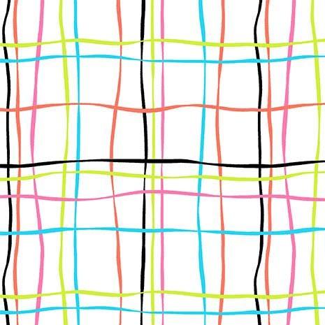 Michael Miller Fabrics Yesteryear Wobbly Plaid White DDC12175-WHIT-D