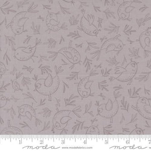 Moda Fabrics Chirp  Trace A Bird  Dove  39034 15