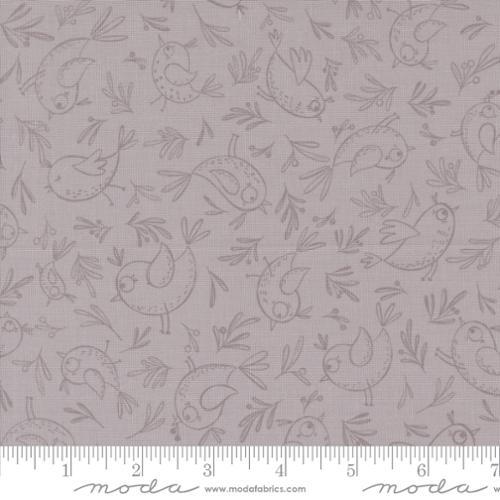 Moda Fabrics Chirp  Trace A Bird  Dove  39034 15