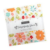 Moda Fabrics Delightfully Yours Charm Pack 42 assorted pieces measuring 5x5"each
