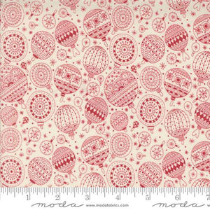 Moda Fabrics Emmitt and Ivy Ornaments Christmas Red 55694 22