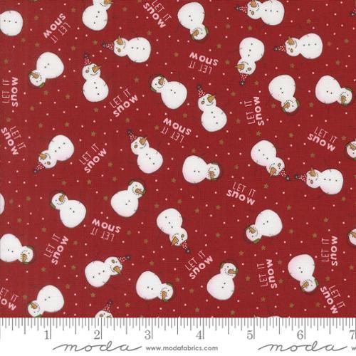 Moda Fabrics Emmitt and Ivy The Snow Kids Red 55691 12