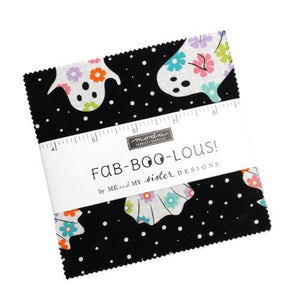 Moda Fabrics Fab-Boo-Lous Charm Pack 42 assorted pieces measuring 5x5" each 22480PP