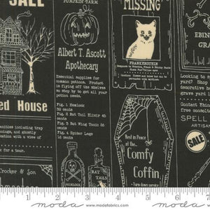 Moda Fabrics Home Sweet Haunt Midnight 20910 17