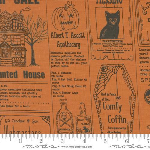 Moda Fabrics Home Sweet Haunt Pumpkin 20910 14