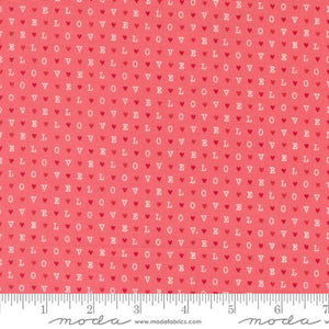 Moda Fabrics Love Blooms LOVE Text Lipstick 5225 13